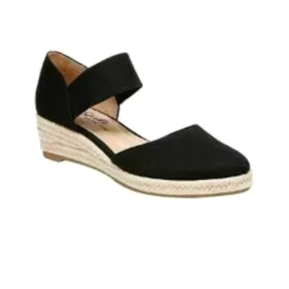Lifestride Espadrille Size 8 Black